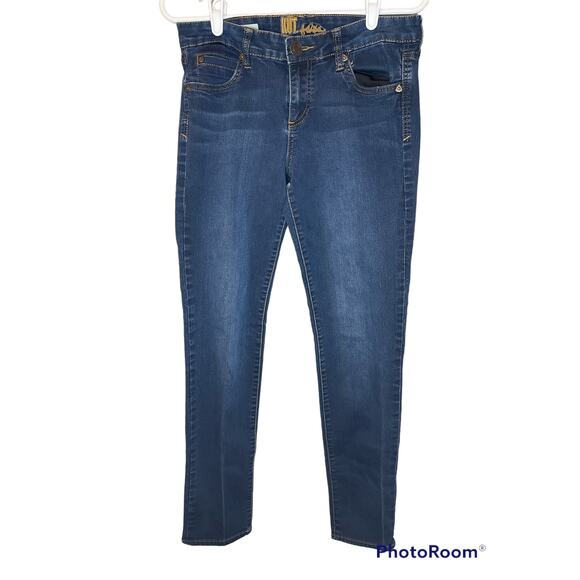 Kut From The Kloth Sienna Dark Wash Skinny Jegging Denim Blue Jeans Size 8 - Picture 1 of 9